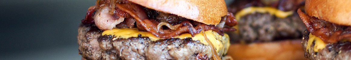 Eating Burger at Burger Express restaurant in Simi Valley, CA.